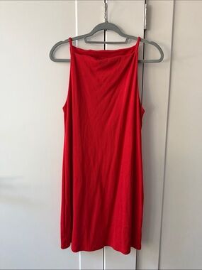a new day Red Sleeveless Mini Shift Dress